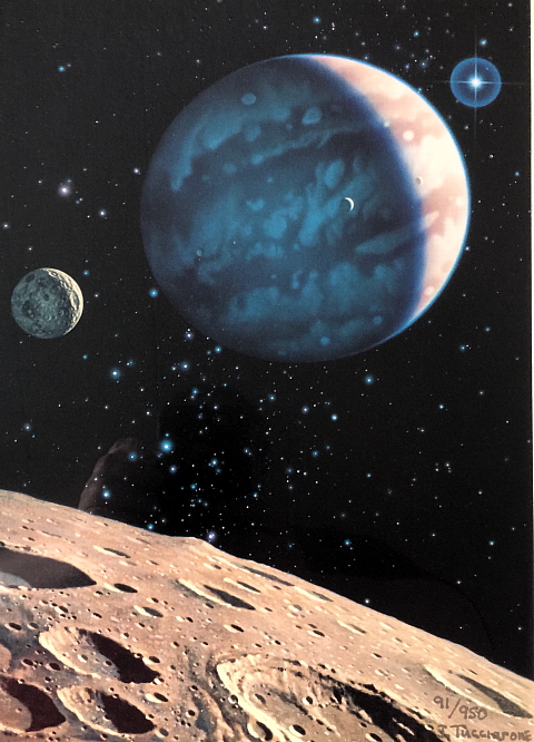 Framed and numbered print "Barnard's Planet" (91 of 950) by J. Tucciatore