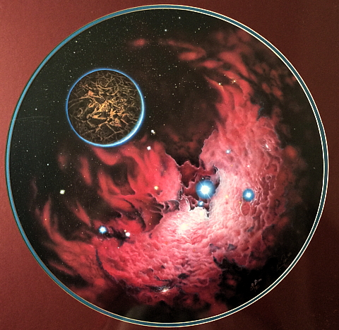 Framed and numbered print "Firebird Nebula" (158 of 950) by Kim Poor