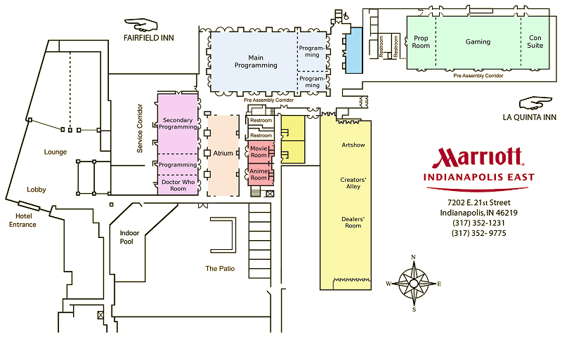Indianapolis Marriott East Floor Layout